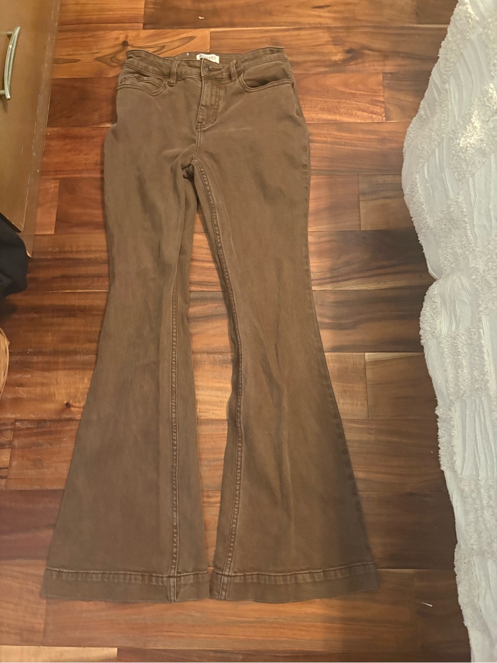 Shyanne Brown High Rise Flare Bell Bottom Western Jeans 27W (1500)